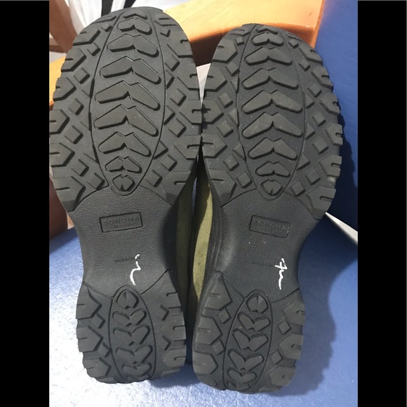 Sonoma Life + Style leather suede slip-on clogs - Picture 6 of 14